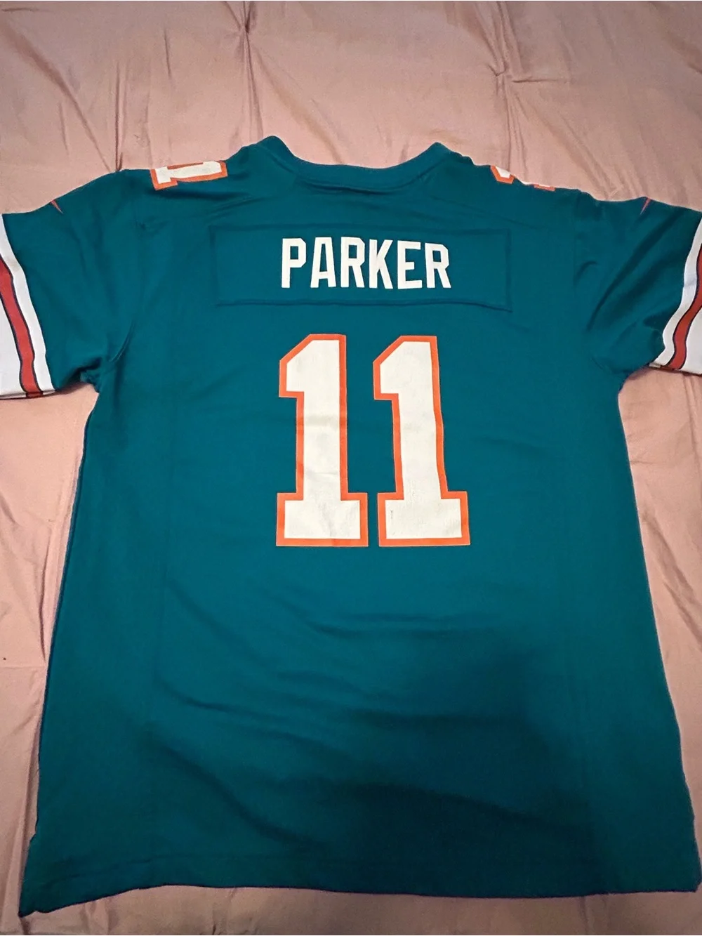 Nike Youth NFL Miami Dolphins DeVante Parker jersey Sz Large 14/16